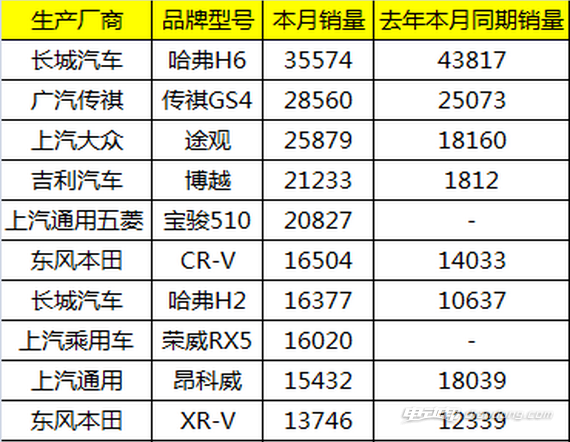 排行前十名