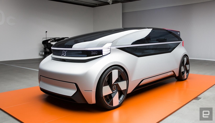 外观造型极具科技感 沃尔沃360C概念车发布