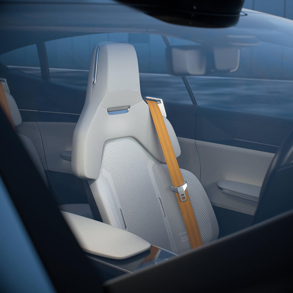 极星首创的3D飞线汽车座椅