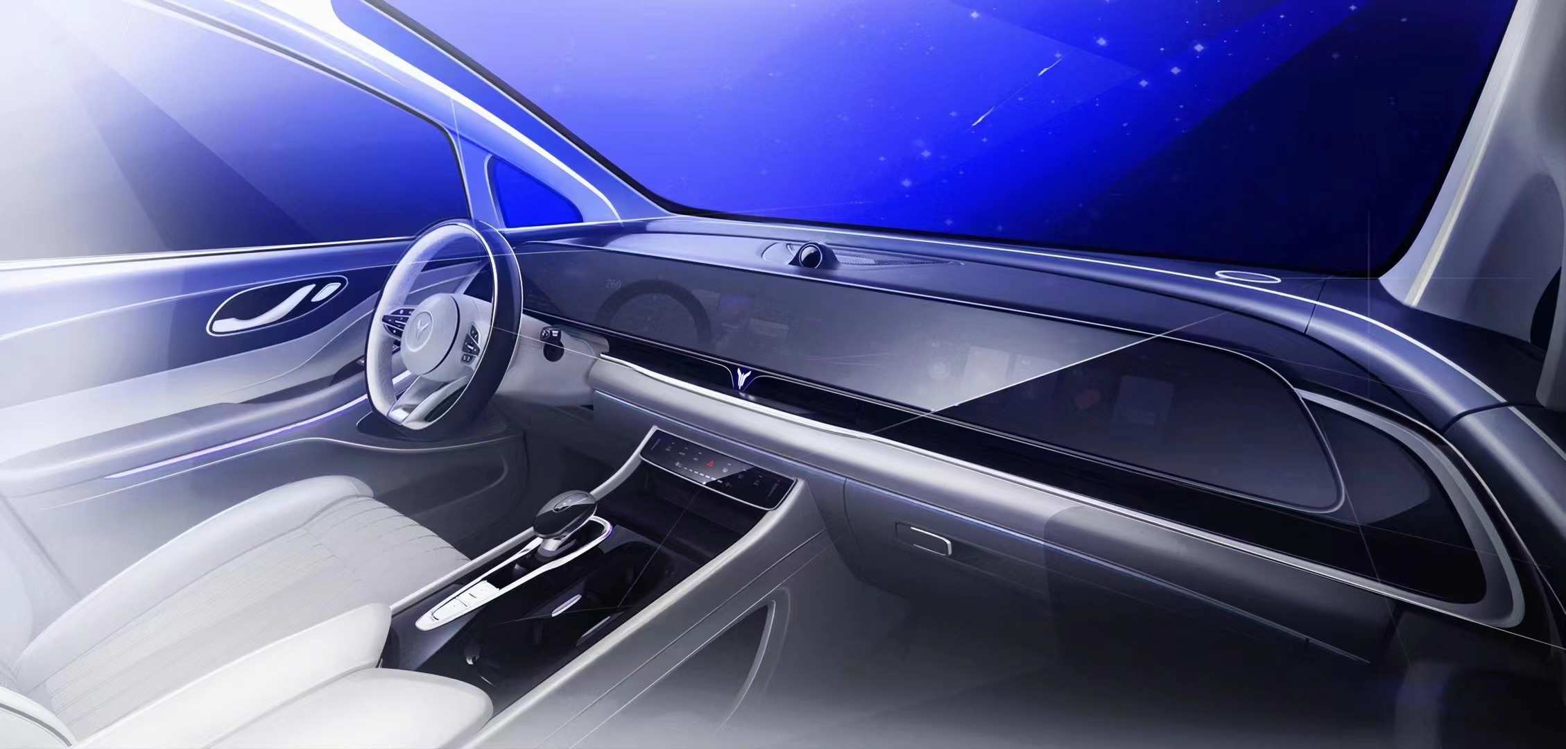 岚图梦想家七座版内饰设计图曝光 第三排采用剧院式设计