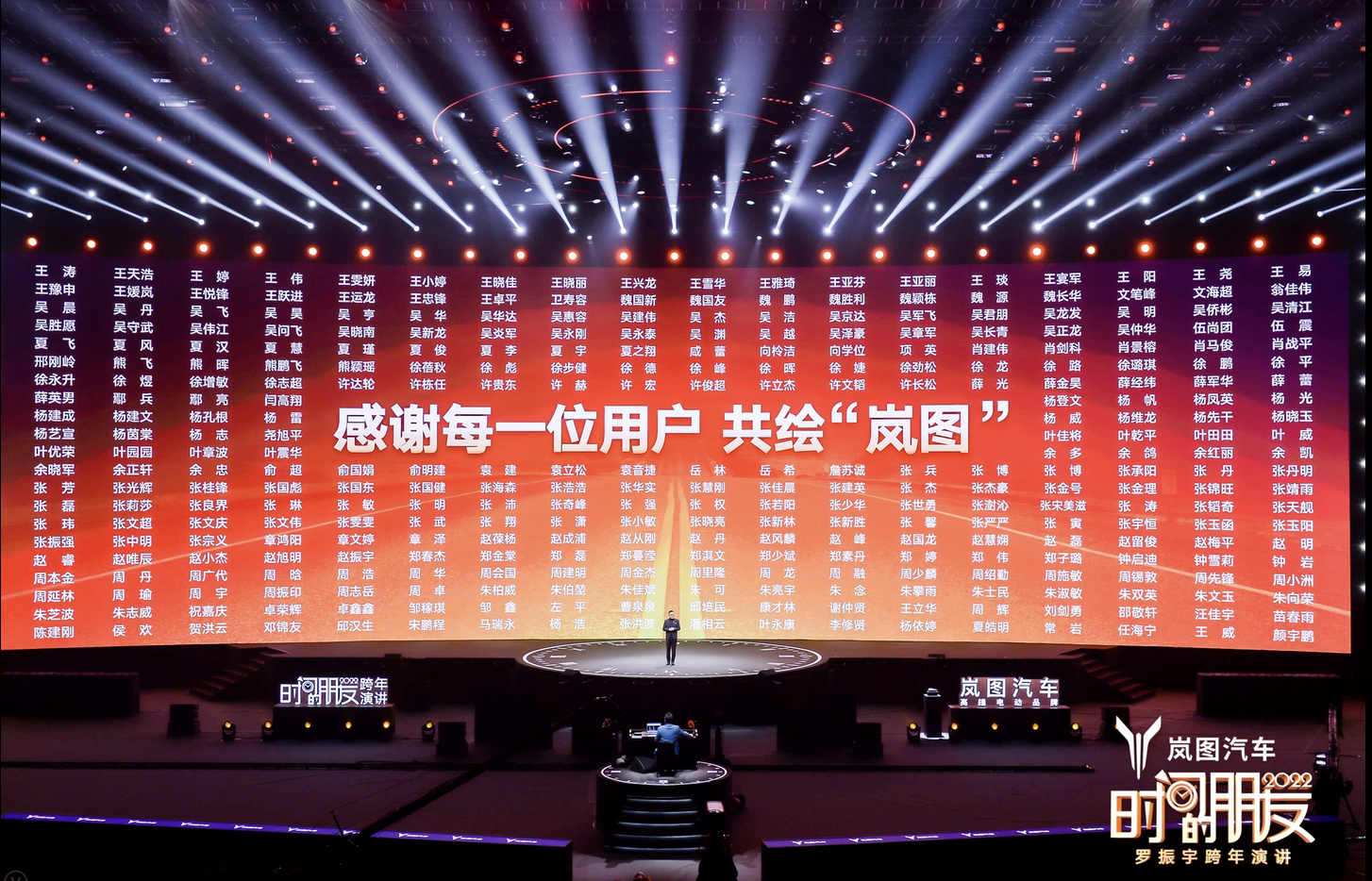 超1700位岚图FREE用户名字登上世界最大的演讲屏幕.png