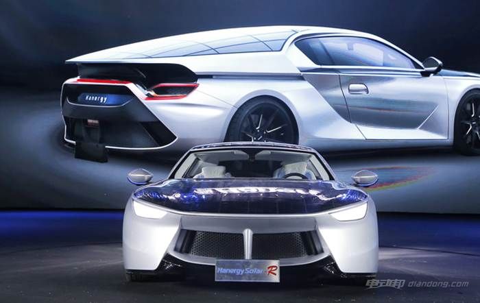 图八:汉能全太阳能动力汽车solar r