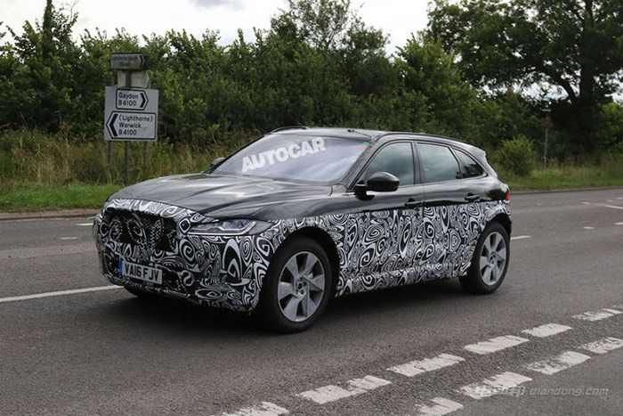 捷豹纯电SUV谍照曝光 或搭载四台轮毂电机