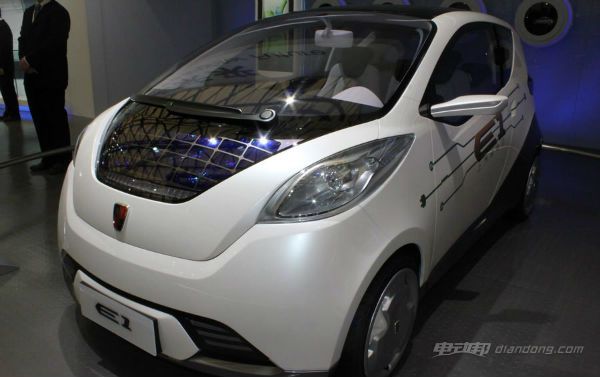 榮威e1純電動汽車,續航135公里