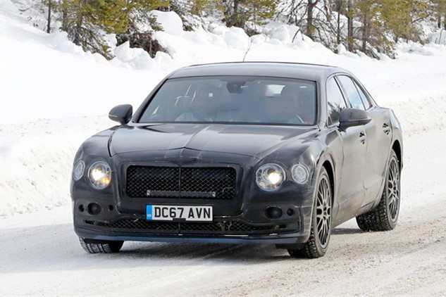 宾利新飞驰插电混动版谍照曝光 纯电续航50公里