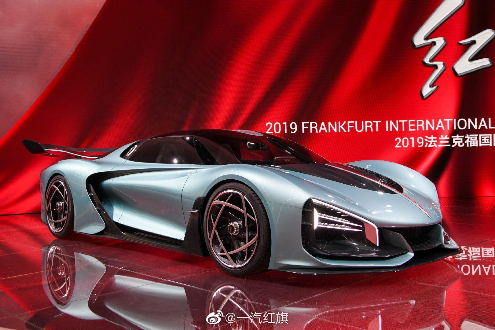百公里加速19s全球限量400台红旗概念超跑s9亮相法兰克福车展