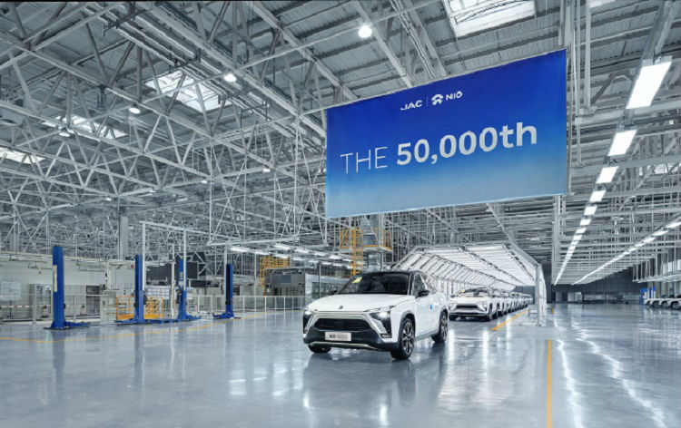 累计8亿公里 “少年”蔚来第5万台量产车下线