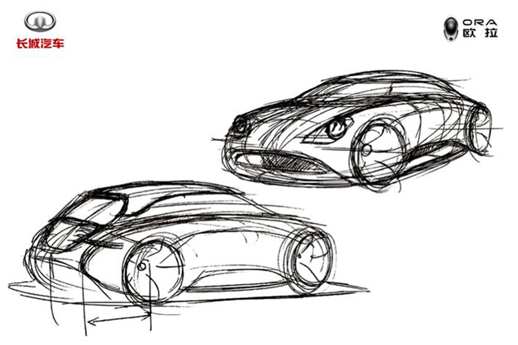 欧拉新车设计手稿曝光 成都车展亮相